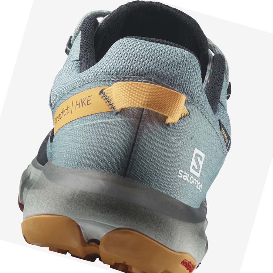 Salomon PREDICT HIKE GORE-TEX Túracipő Férfi Fekete Narancssárga | HU 2075KOR